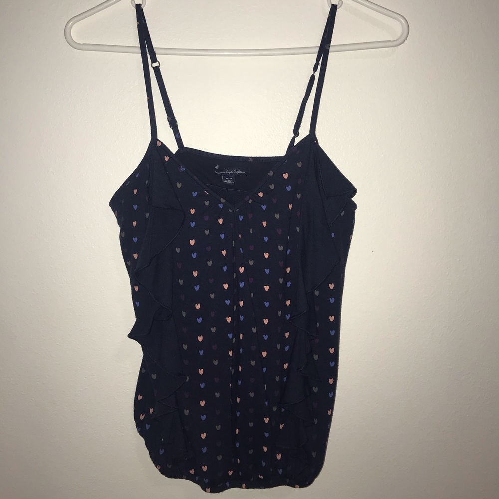 American Eagle Outfitters heart print tank top